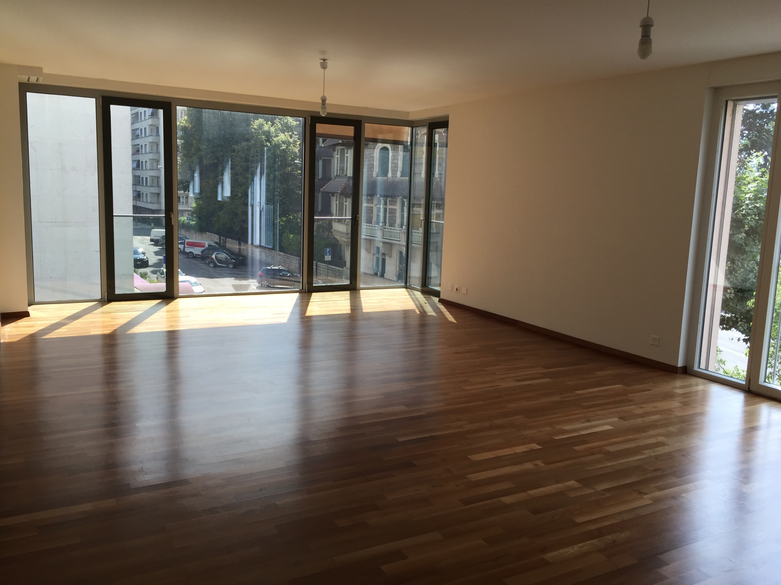 Bright living room, 6-room apartment, Geneva