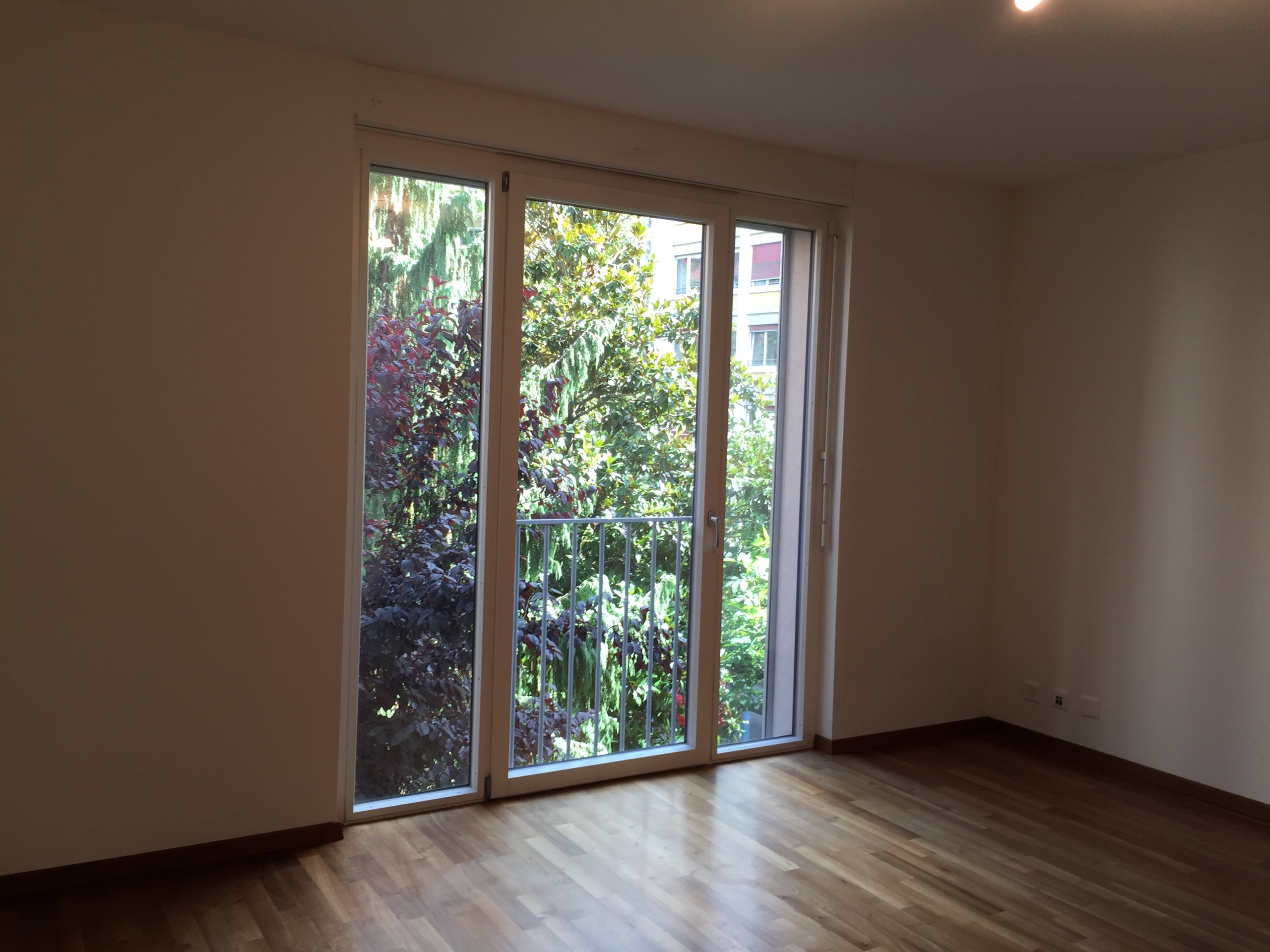 Bedroom with large window, 6-room apartment, Geneva