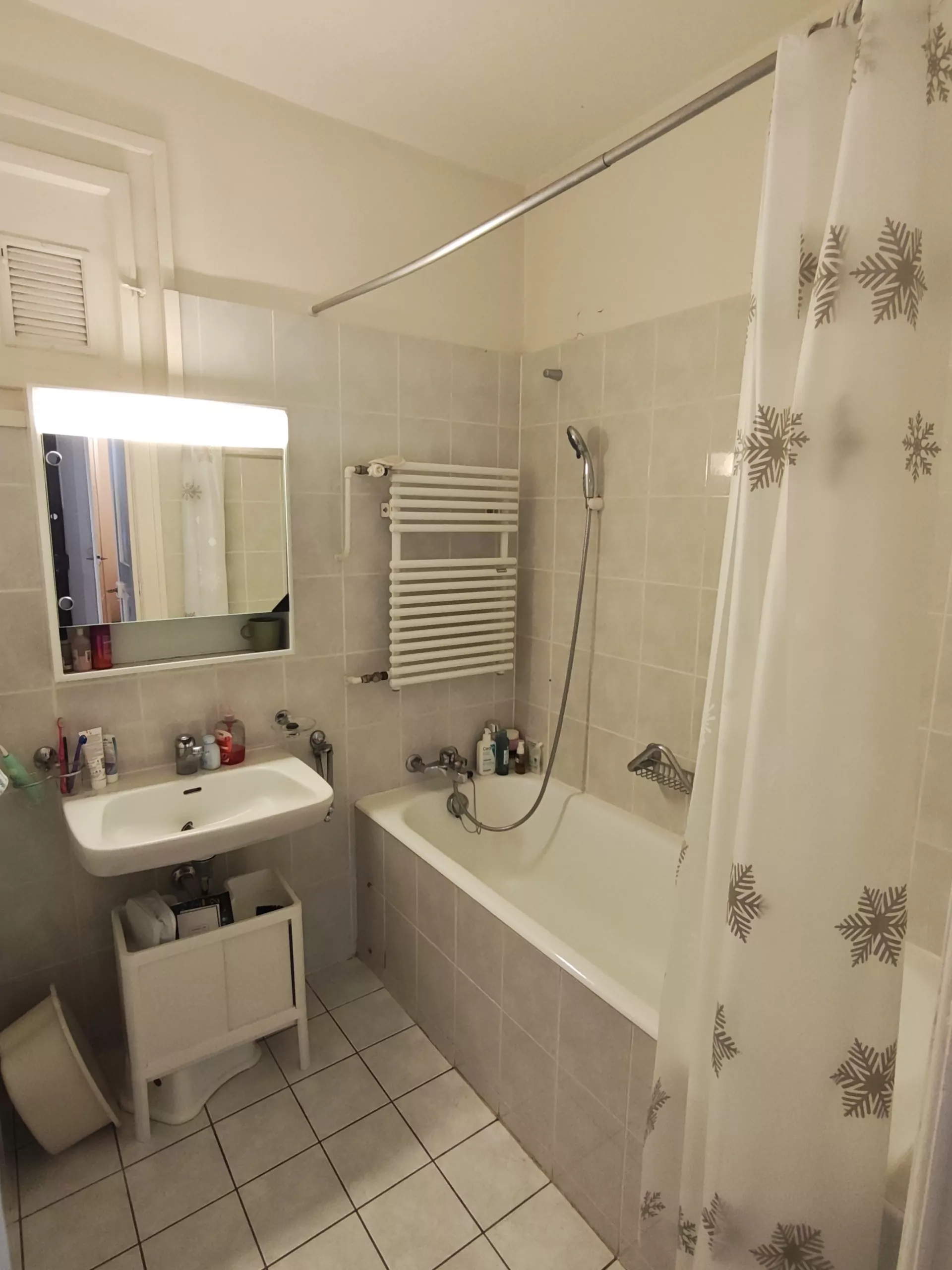 Bathroom, 3-room apartment, 81 Rue de Lausanne, Geneva