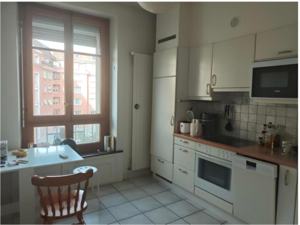 Kitchen, 3-room apartment, 81 Rue de Lausanne, Geneva