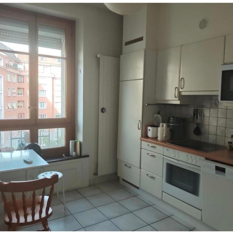 Kitchen, 3-room apartment, 81 Rue de Lausanne, Geneva