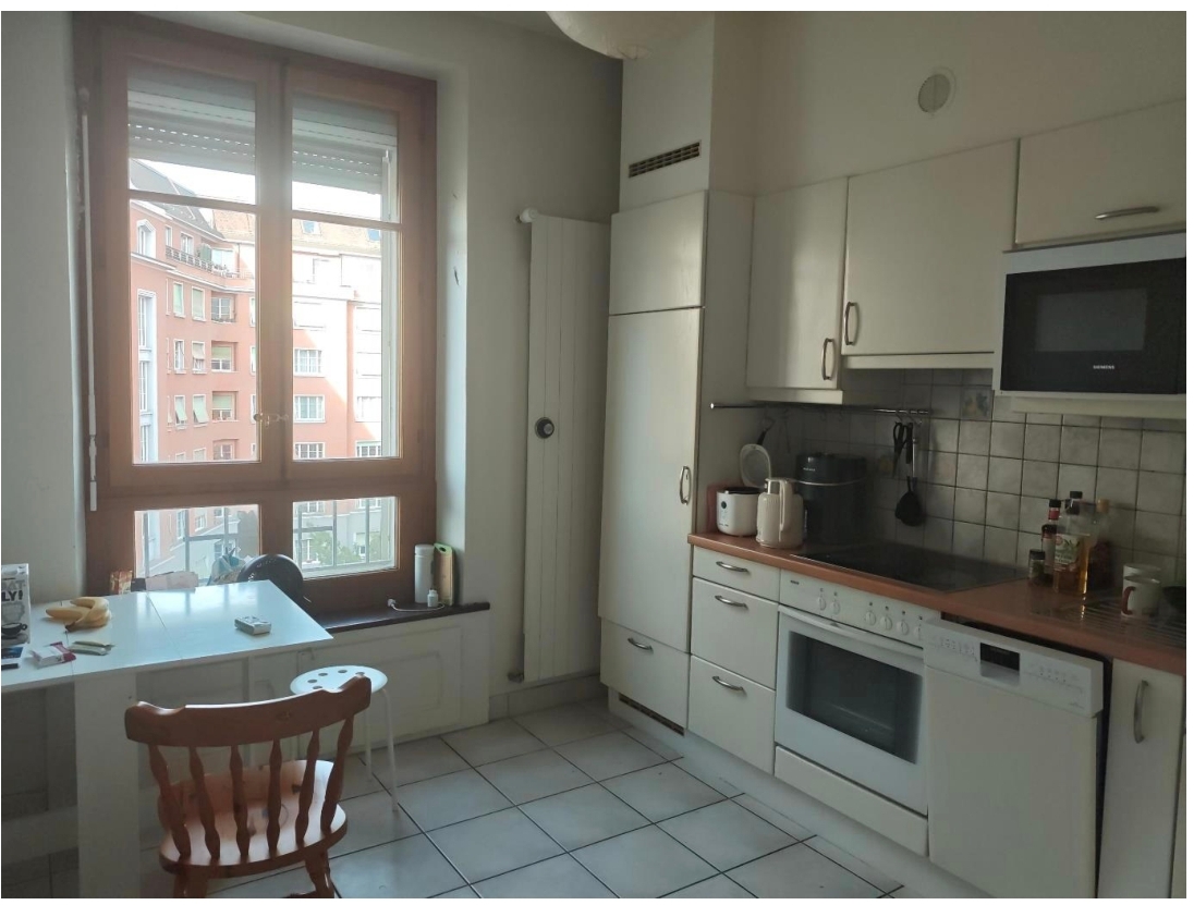 Kitchen, 3-room apartment, 81 Rue de Lausanne, Geneva