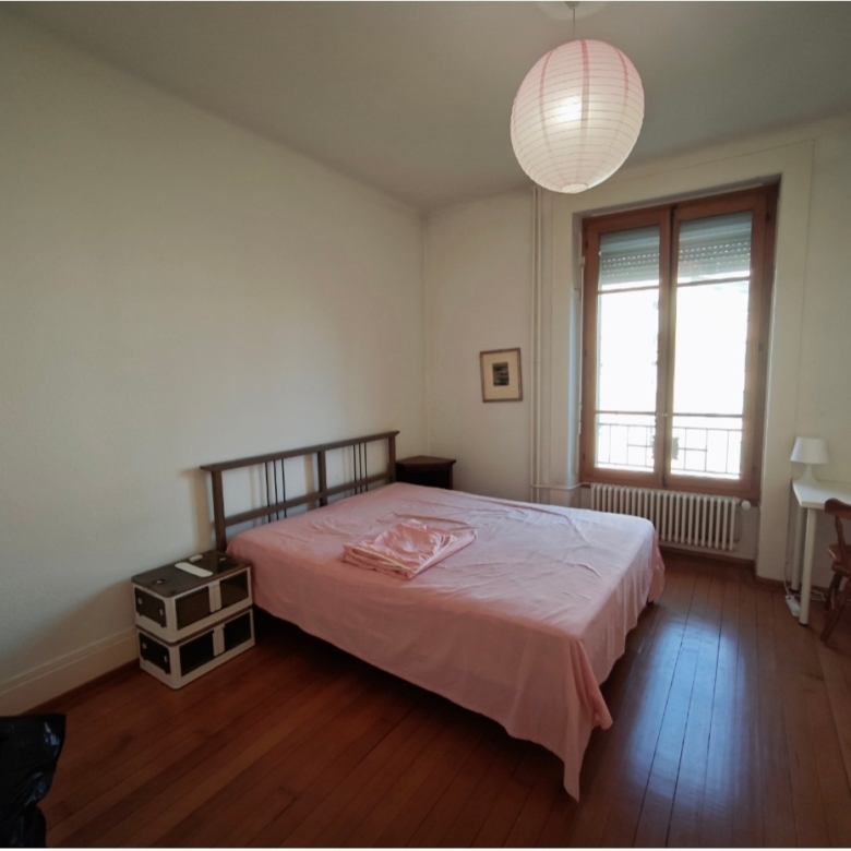 Bedroom, 3-room apartment, 81 Rue de Lausanne, Geneva
