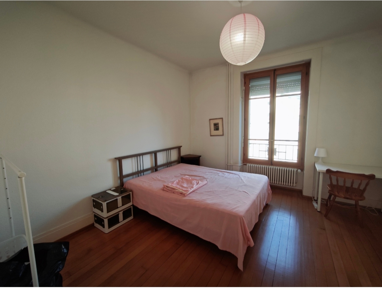 Bedroom, 3-room apartment, 81 Rue de Lausanne, Geneva