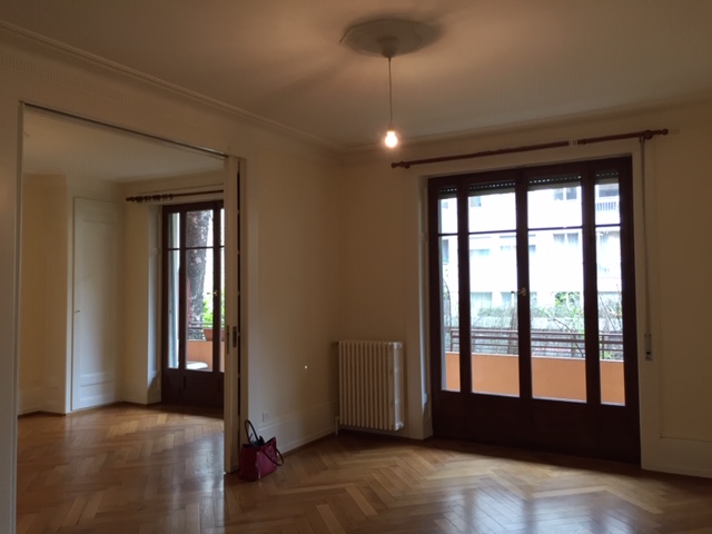Living room, cross-through 4.5-room apartment, Geneva