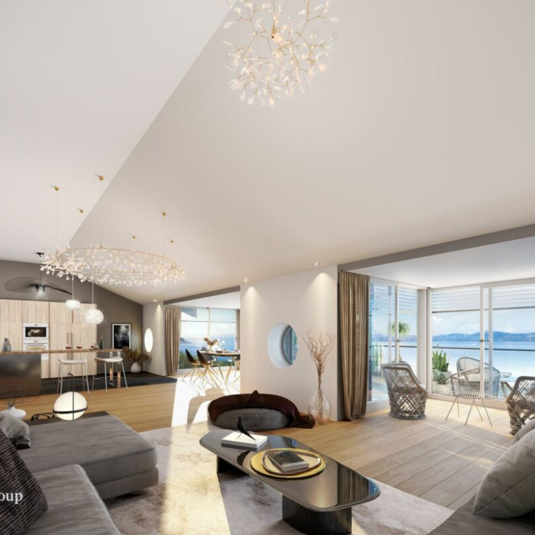 By the lake, unique panorama – a prestigious apartment