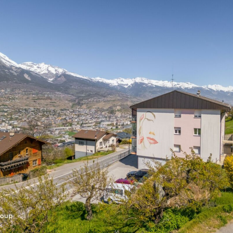Grosses Potenzial für diese Wohnung 7 Minuten von Sion entfernt
