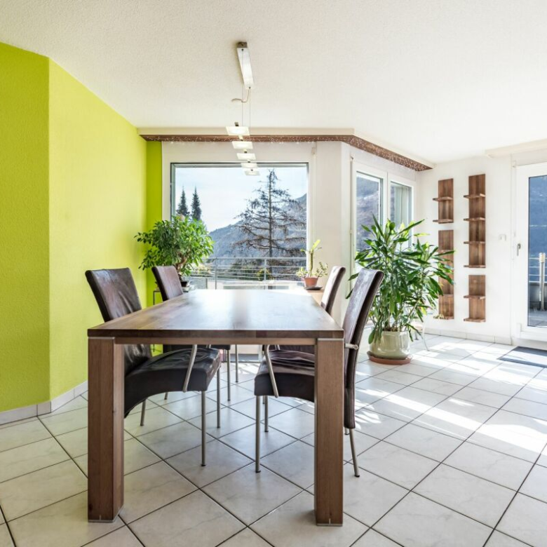 Ein grosszügiger Wohnbereich: eine Wohnung mit grosser Terrasse und wahrter Privatsphäre