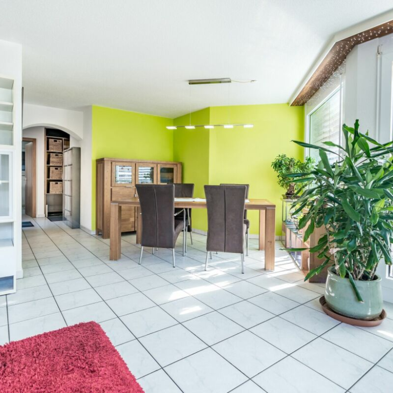 Ein grosszügiger Wohnbereich: eine Wohnung mit grosser Terrasse und wahrter Privatsphäre