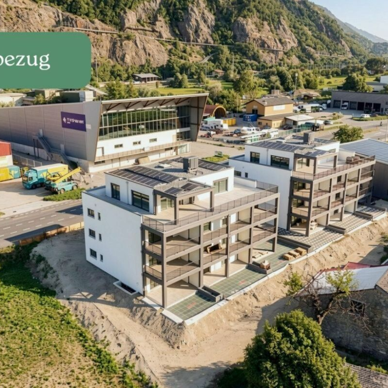 Luxus-Neubauwohnung: ein heller und eleganter Wohnraum