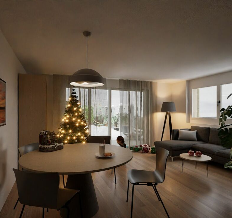 Un logement confortable et adapté aux familles, avec deux terrasses
