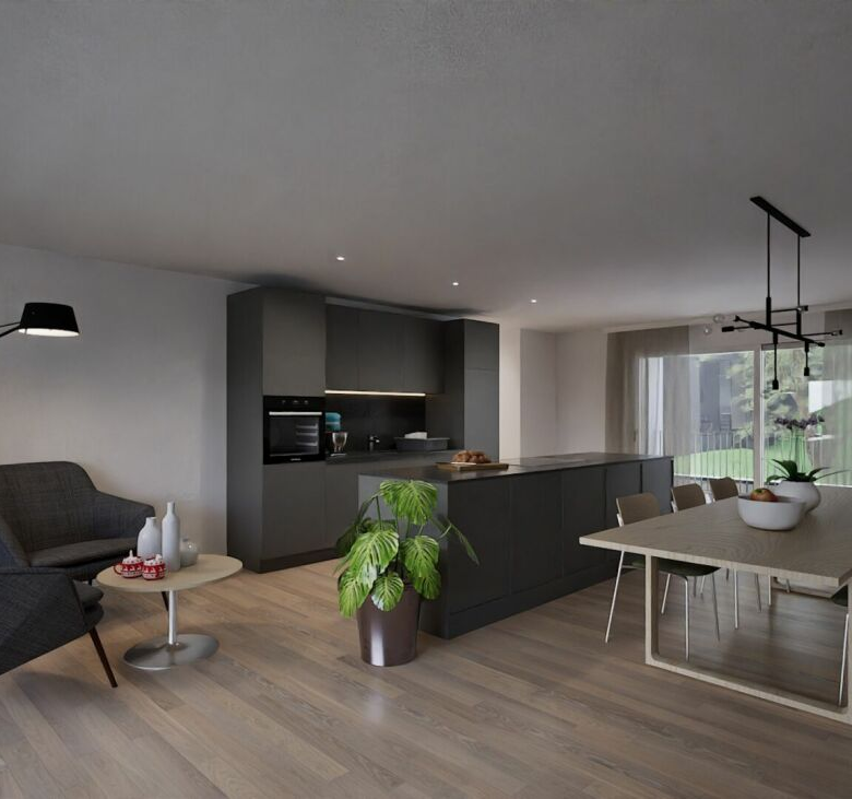 Bel appartement avec terrasse ensoleillée à Brigue-Glis