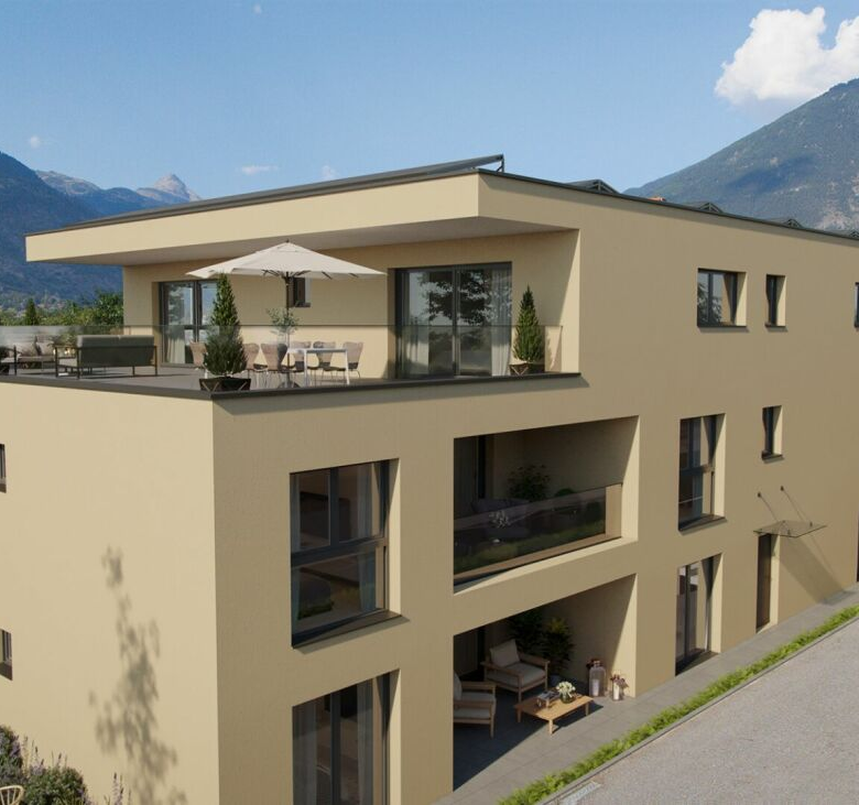 Bel appartement avec terrasse ensoleillée à Brigue-Glis