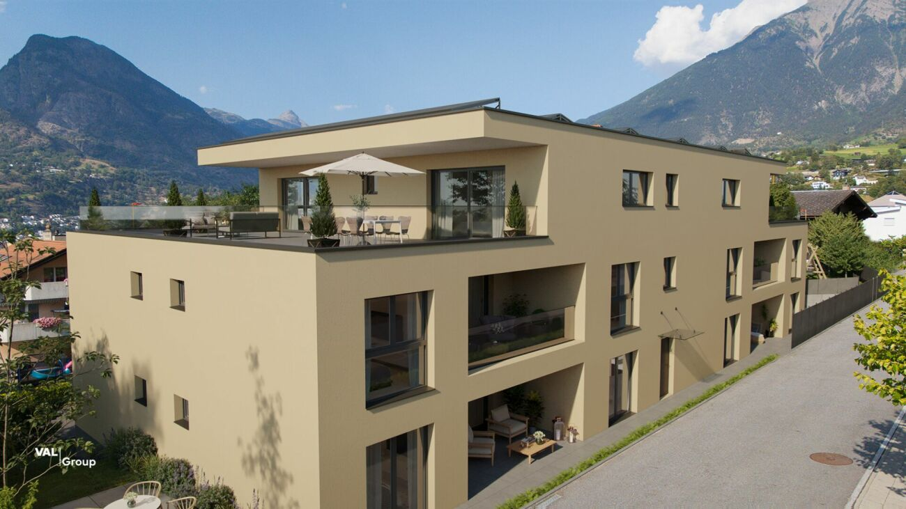 Bel appartement avec terrasse ensoleillée à Brigue-Glis