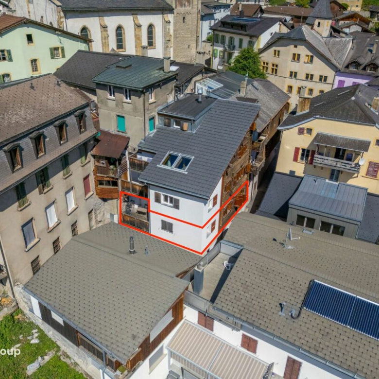 Le charme de la vieille ville allié au confort de vie : votre chez-vous en plein cœur de Loèche