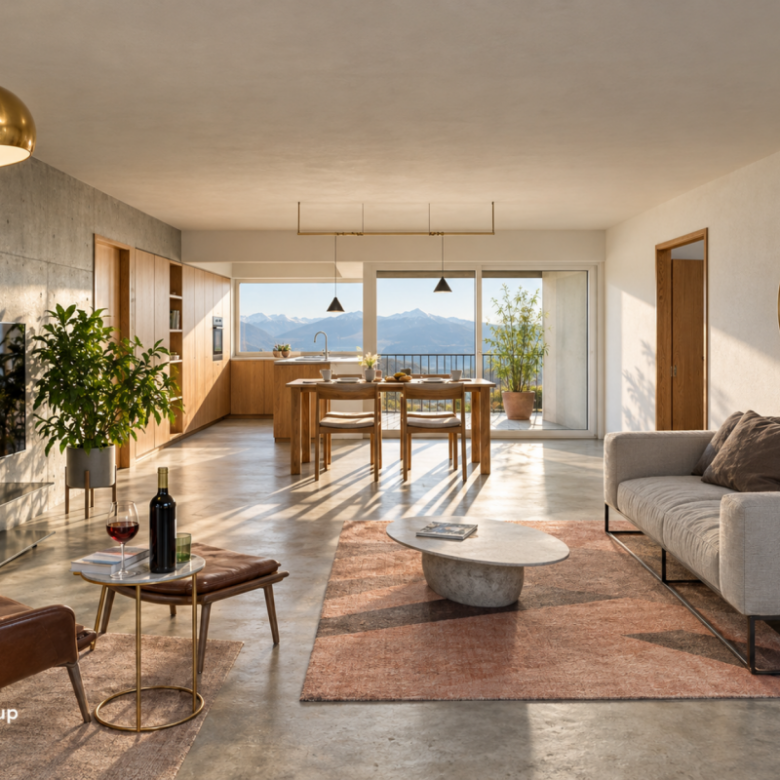 Appartement situé en plein centre-ville, doté de deux balcons et bénéficiant d'une belle luminosité