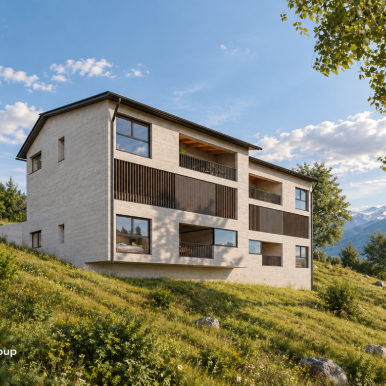 TRAMA - Dachwohnung mit 4,5 Zimmern im zeitgenössischen Stil, hochwertige Ausstattung und mit Aussicht