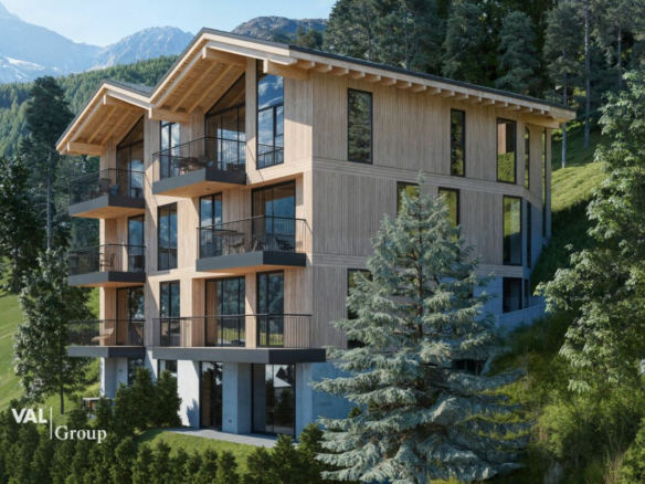 Residenz Le Roc: Luxuswohnungen mit 5-Sterne-Komfort und panoramischer Bergaussicht