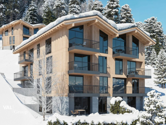 Residenz Le Roc: Luxuswohnungen mit 5-Sterne-Komfort und panoramischer Bergaussicht