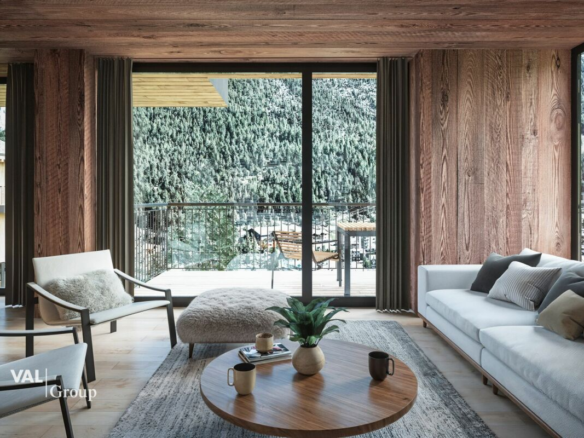 Residenz Le Roc: Luxuswohnungen mit 5-Sterne-Komfort und panoramischer Bergaussicht