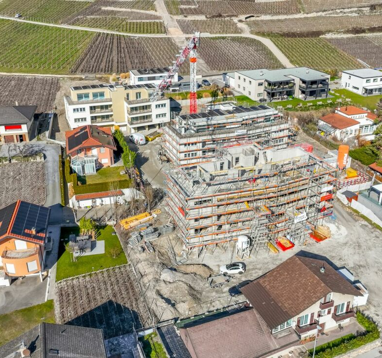 Luxus-Neubauwohnung: ein heller und eleganter Wohnraum