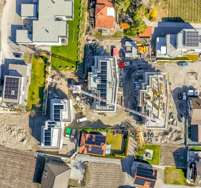Luxus-Neubauwohnung: ein heller und eleganter Wohnraum