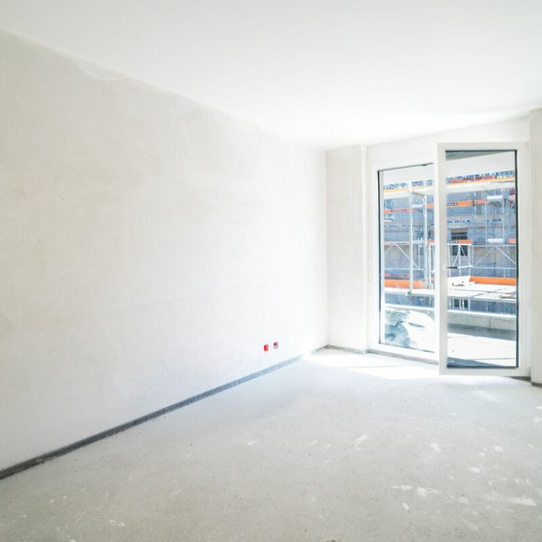 Luxus-Neubauwohnung: ein heller und eleganter Wohnraum