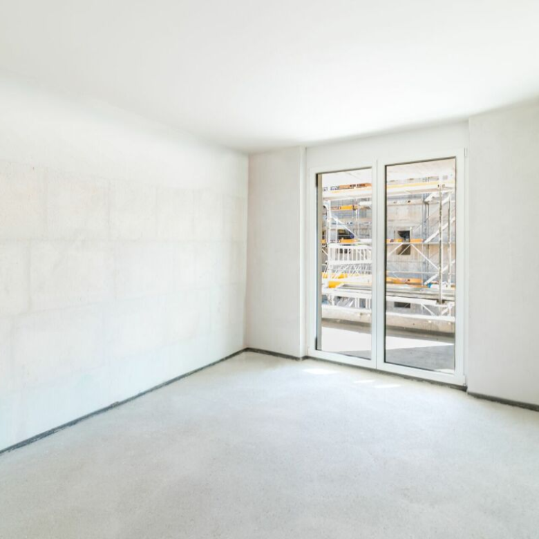 Luxus-Neubauwohnung: ein heller und eleganter Wohnraum