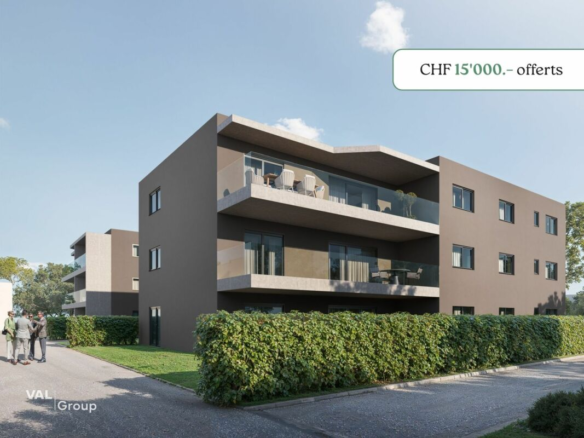 Un spacieux appartement de 4,5 pièces en rez-de-jardin avec une remise de 15’000 CHF