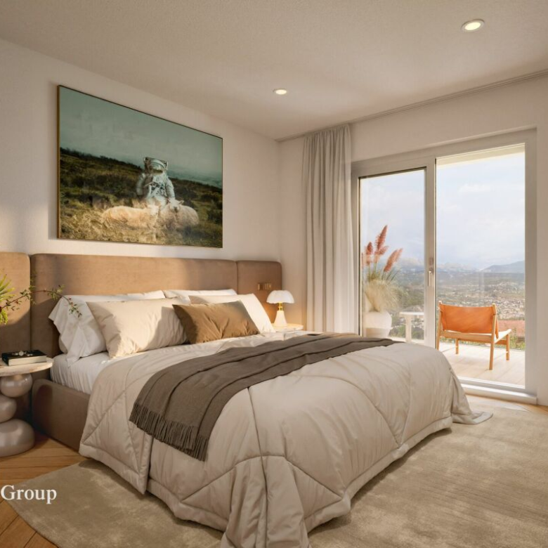 Appartement moderne avec un grand balcon