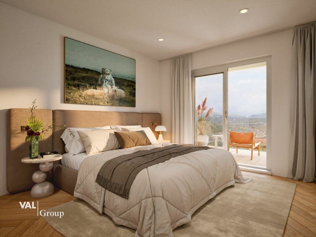 Appartement moderne avec un grand balcon