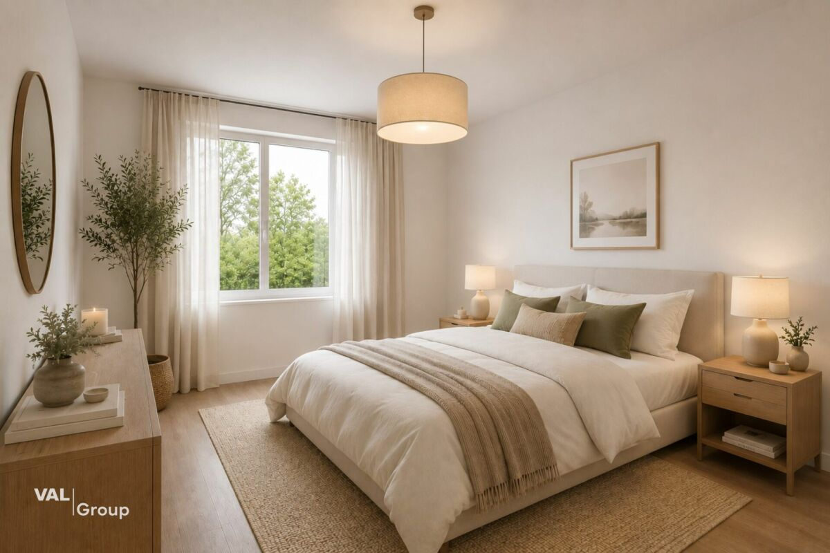 Magnifique attique, avec deux belles terrasses et un jardin privé au rez-de-chaussée
