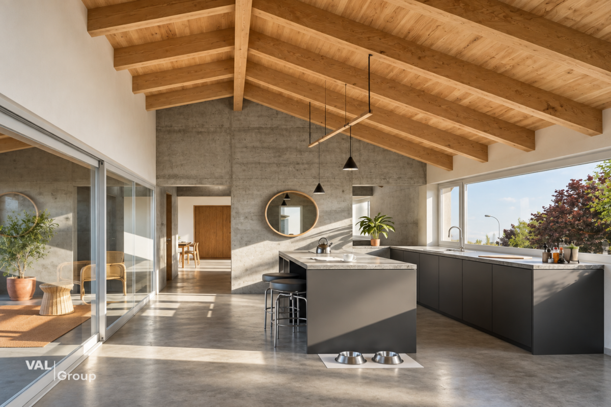 TRAMA – Dachwohnung mit 4,5 Zimmern im zeitgenössischen Stil, hochwertige Ausstattung und mit Aussicht