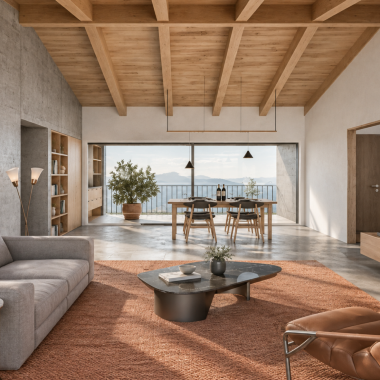 TRAMA - Dachwohnung mit 4,5 Zimmern im zeitgenössischen Stil, hochwertige Ausstattung und mit Aussicht