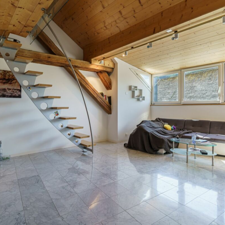 An attractive penthouse with a gallery and high-end finishes