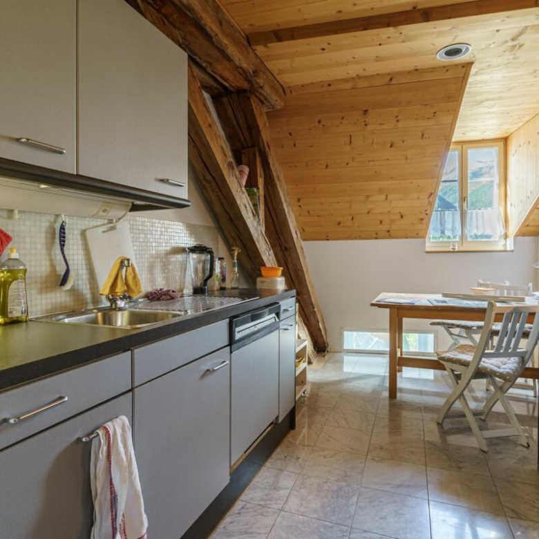 An attractive penthouse with a gallery and high-end finishes