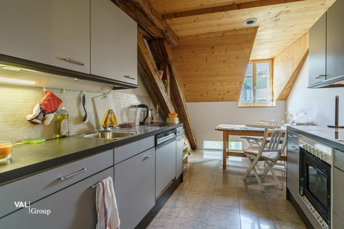 An attractive penthouse with a gallery and high-end finishes