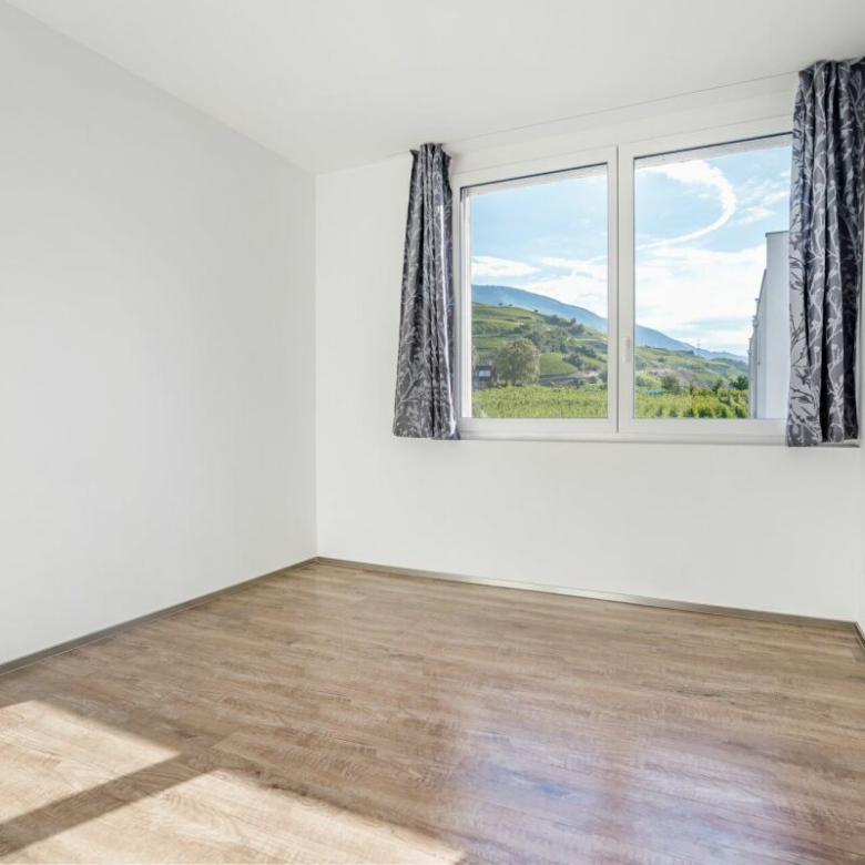 Modern duplex apartment in attic with panoramic mountain view