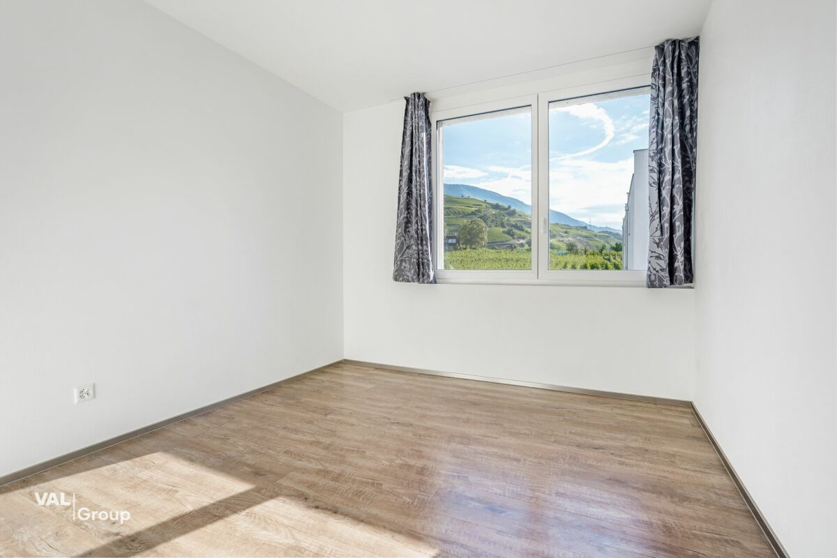 Modern duplex apartment in attic with panoramic mountain view