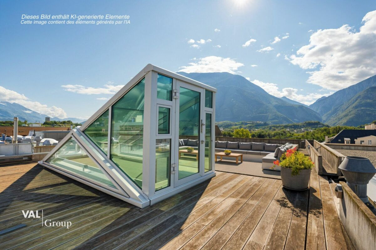 Penthouse duplex with rooftop terrace in the heart of the city