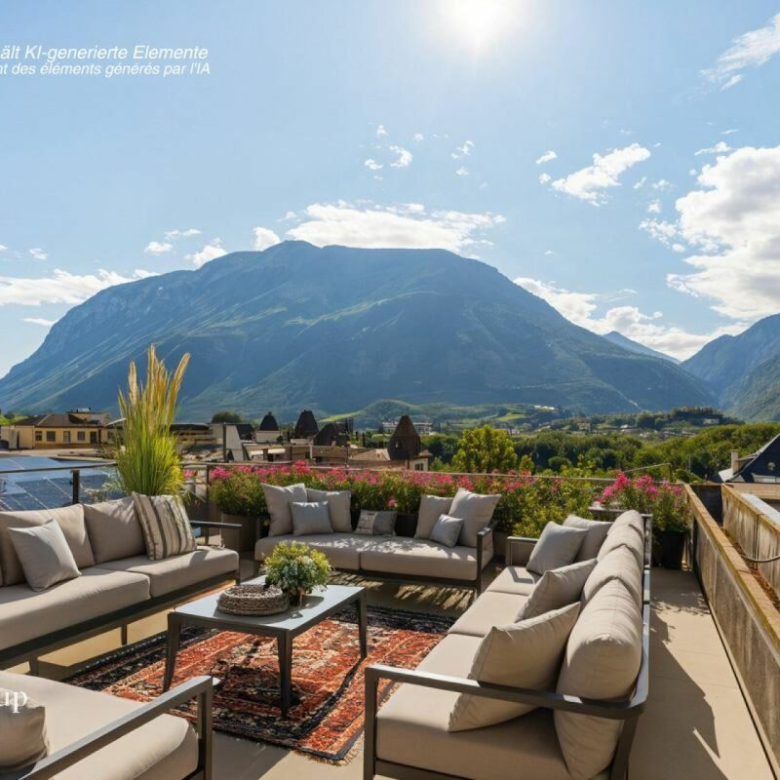 Penthouse duplex with rooftop terrace in the heart of the city