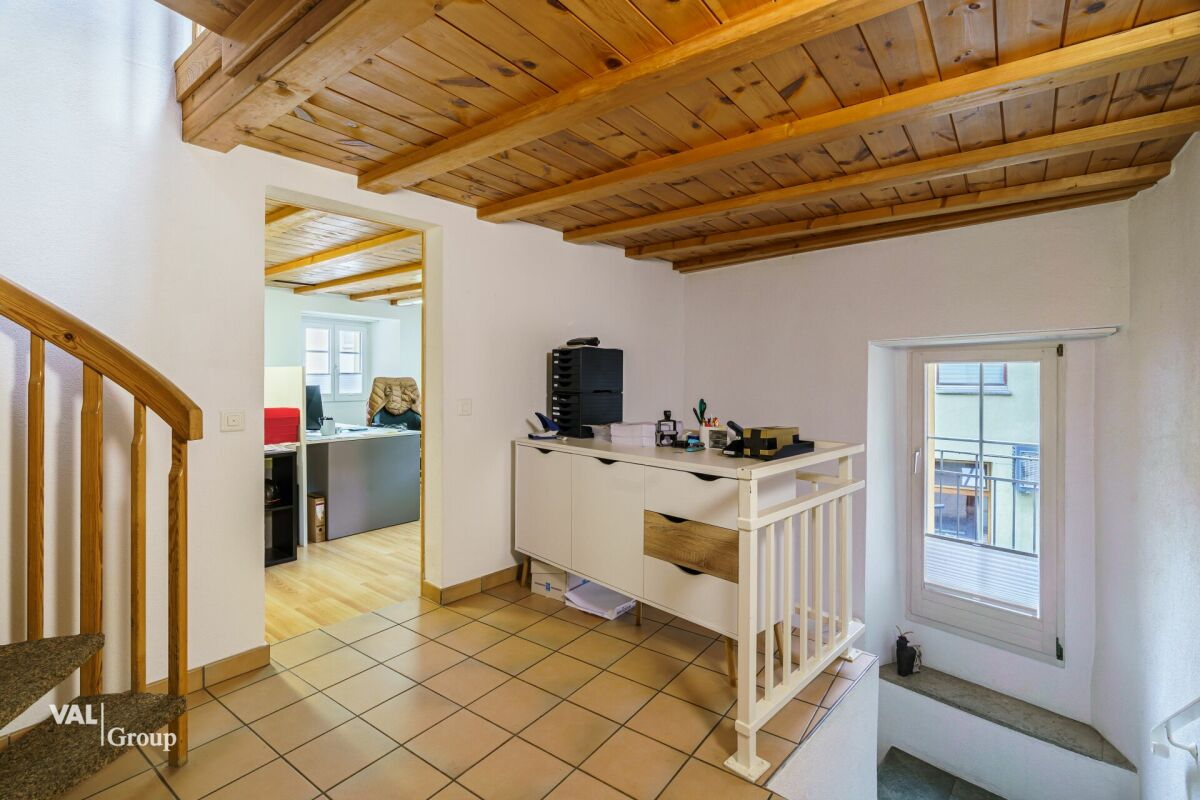 Characteristic house with loft to rent in Brig-Glis: central, bright and versatile