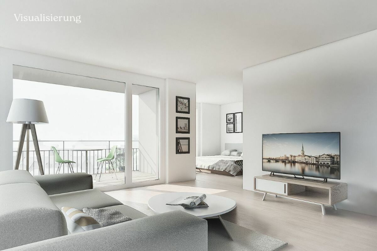Modern urban apartment of 2.5 rooms in a new building in the Enge neighborhood