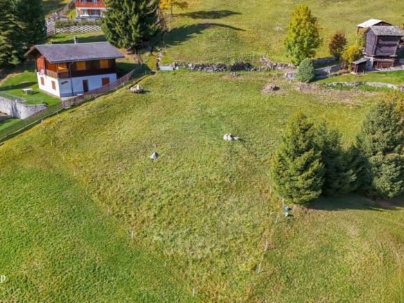 Building land in Blatten near Naters – quiet location in the hamlet of Rischinen with breathtaking views