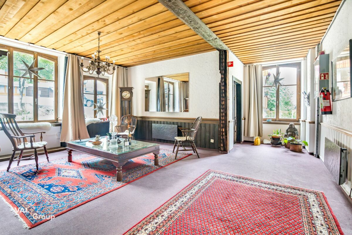 Former hotel with exceptional potential, enjoying a dreamlike panoramic location in Lötschental