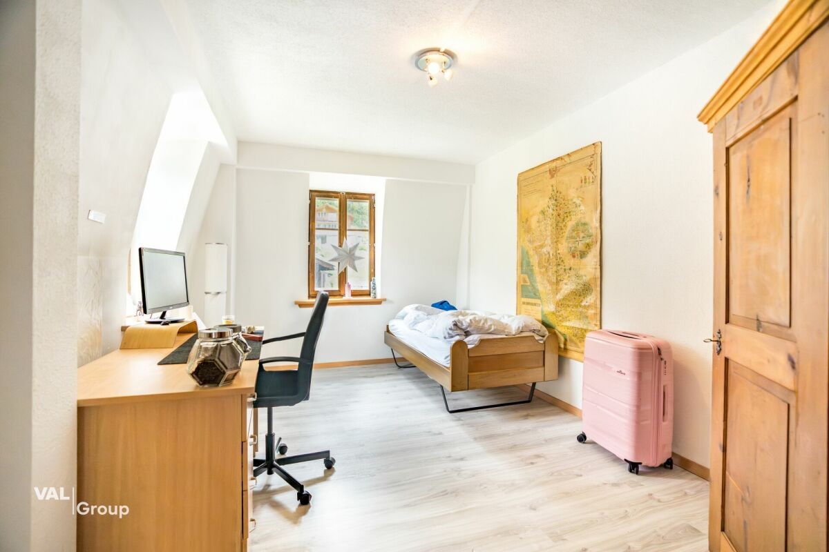 Former hotel with exceptional potential, enjoying a dreamlike panoramic location in Lötschental