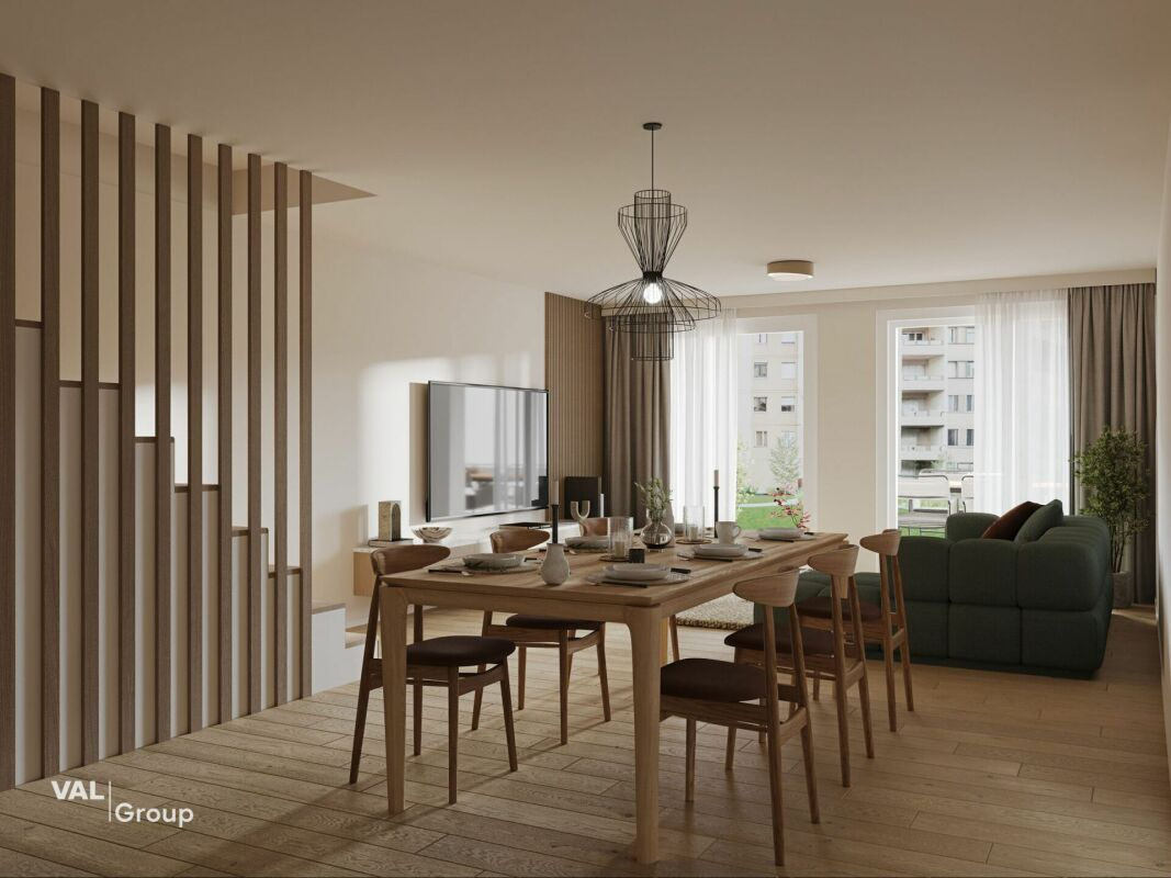 Large duplex in the heart of the sunny city