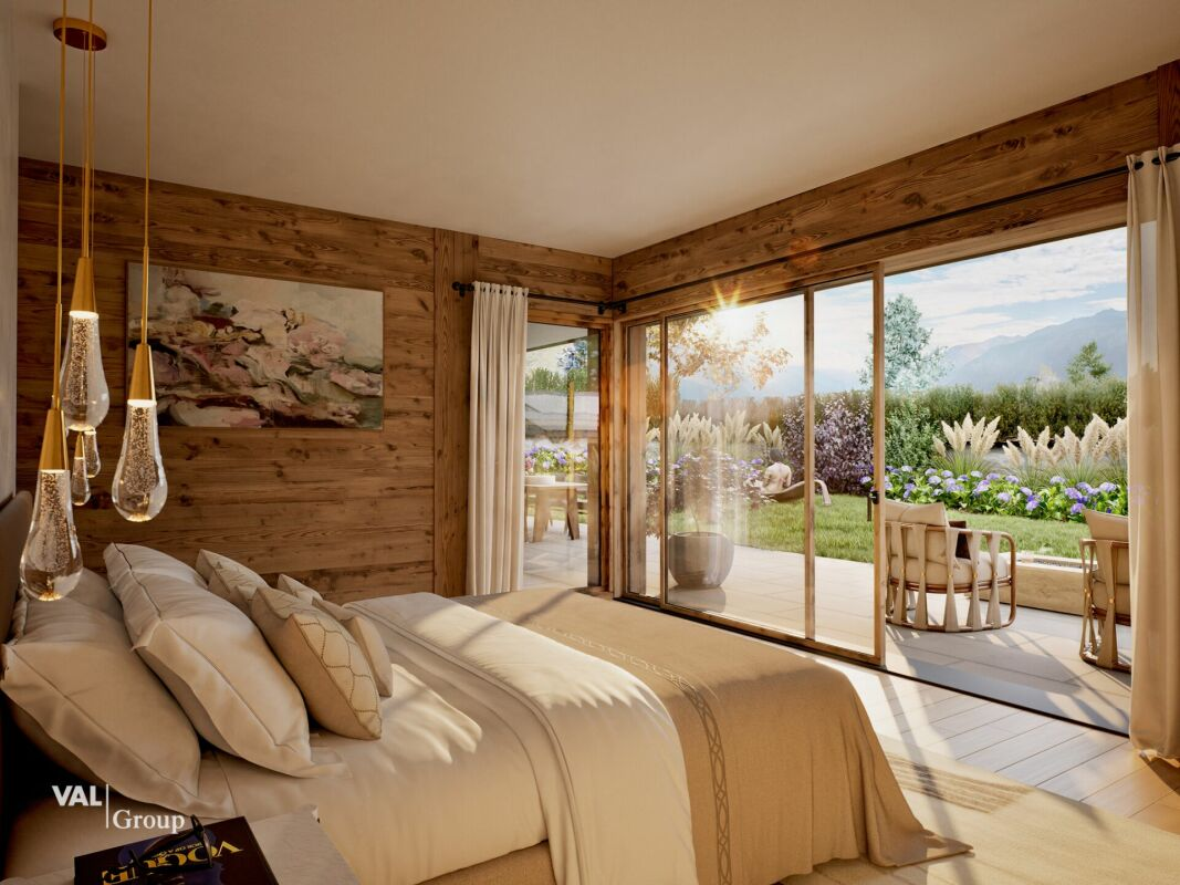 High-end chalet with private garden