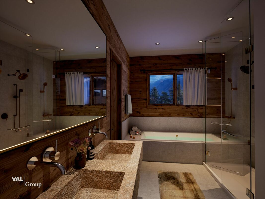 High-end chalet with private garden