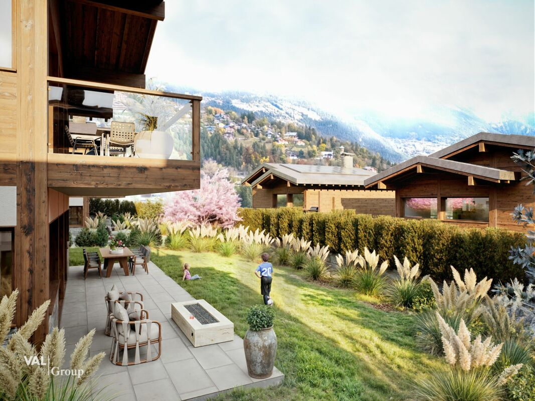 High-end chalet with private garden